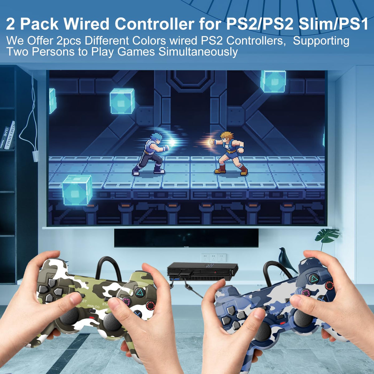 2 Packs Wired Controller W4150