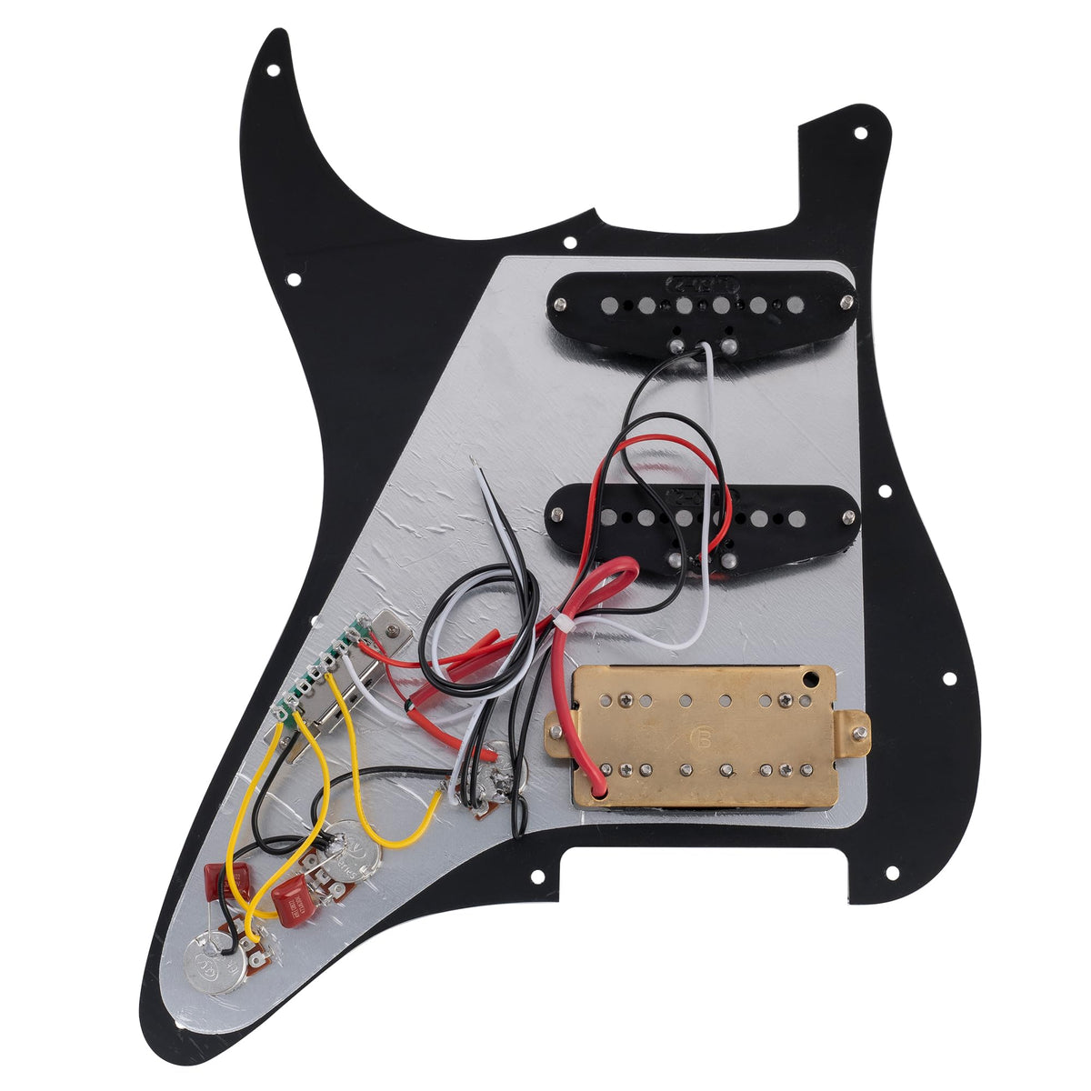 Black Pre-wired HSS Pickguard Set Y790259