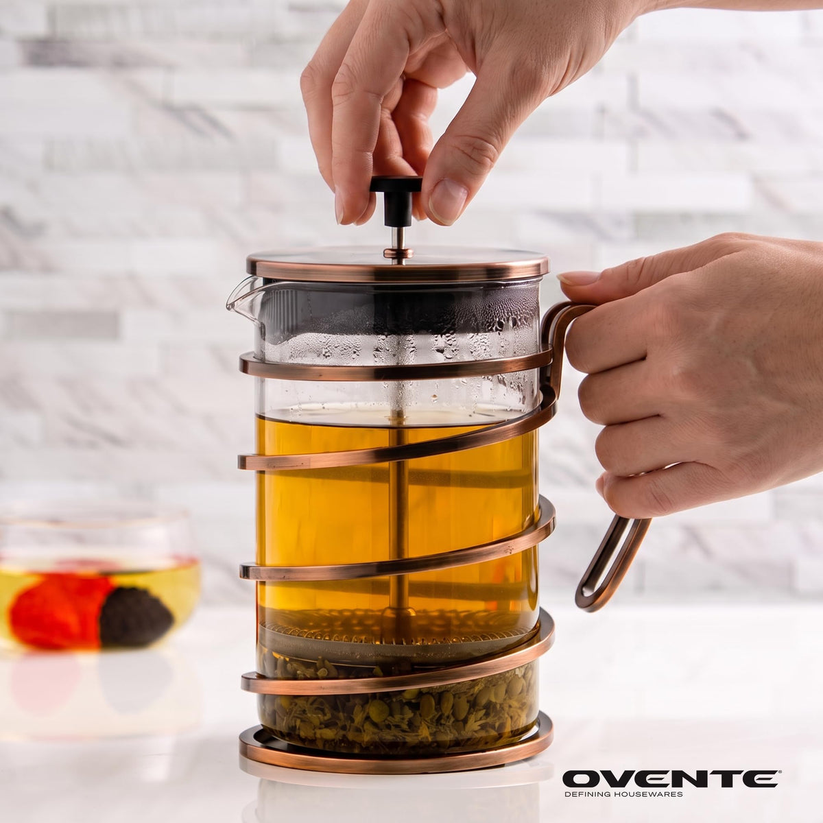 French Press Coffee Maker 27oz with 4 Filters I499