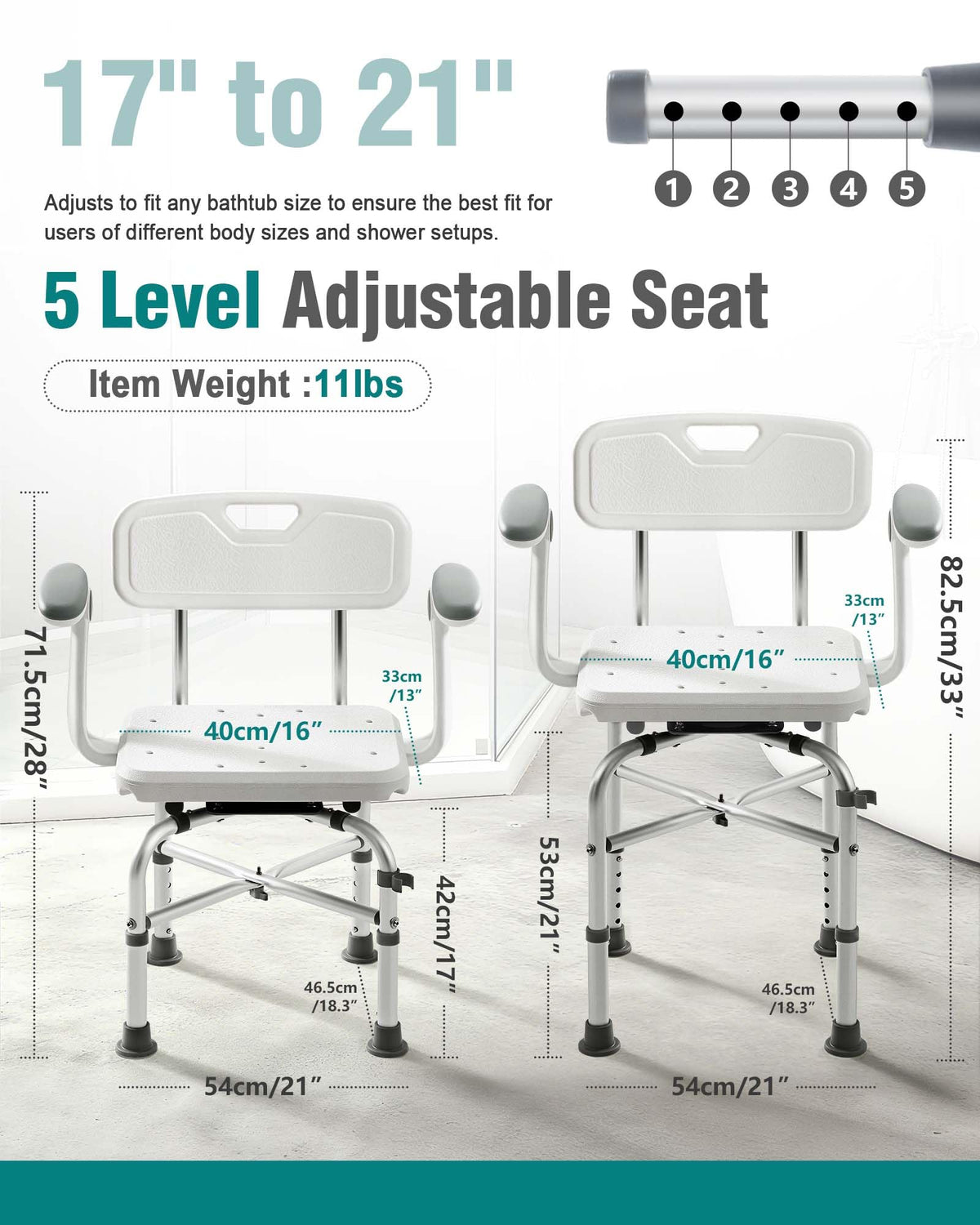 Adjustable Shower Chair B174
