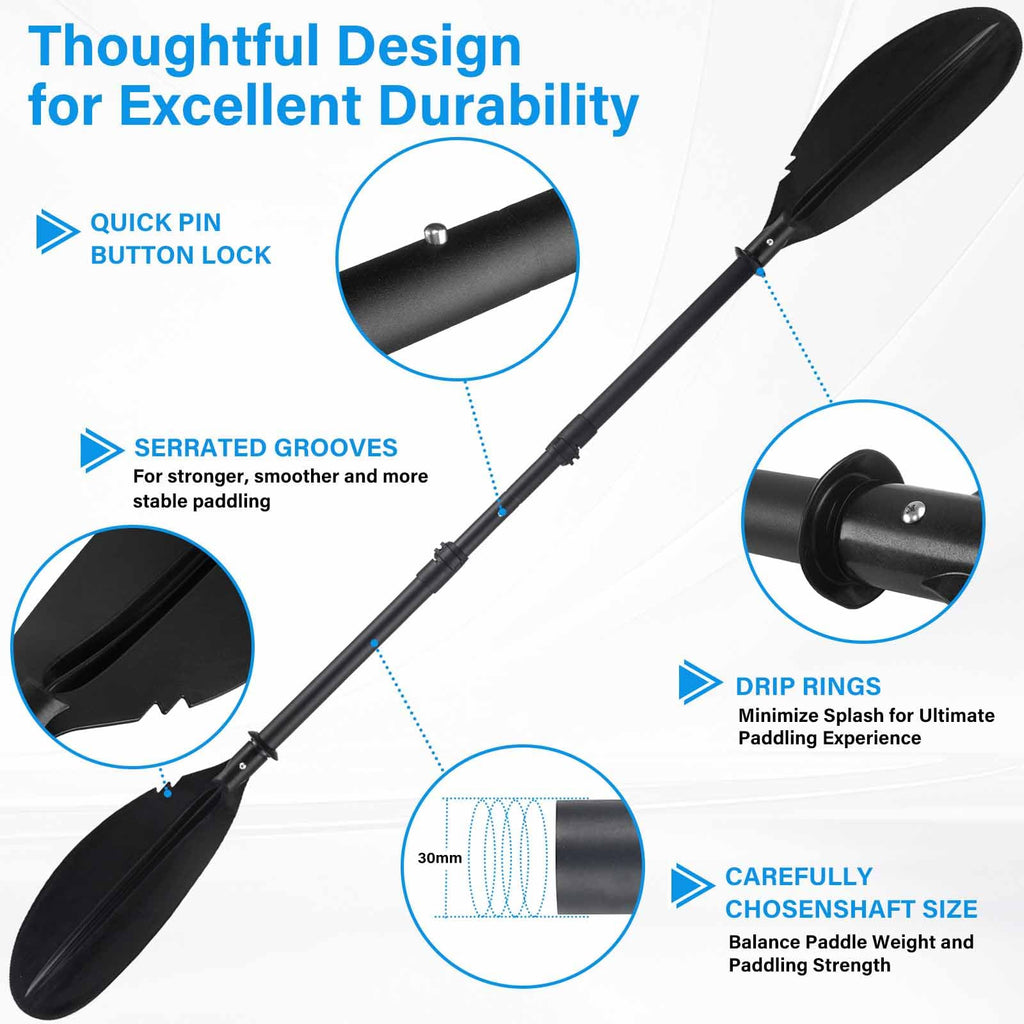 Adjustable Kayak Paddle with Drip Loop J425