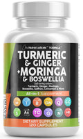 Turmeric Moringa Ginger Boswellia Saffron Supplement B2446