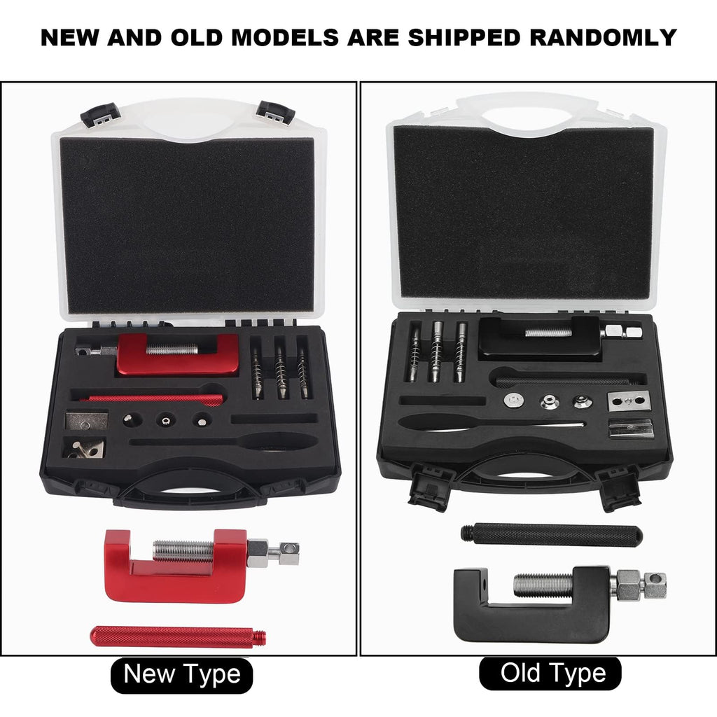 Motorcycle Chain Breaker Tool Set, 12-Piece Riveting Kit C495990