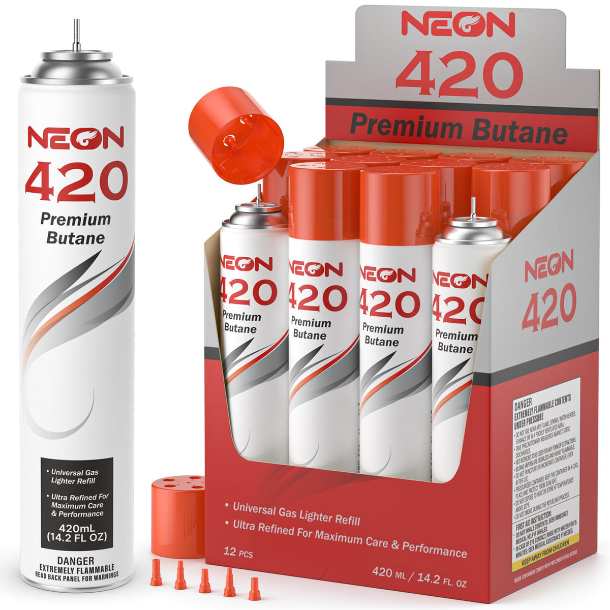 11X Refined Butane Lighter Fluid 420ml 12 Pack Y8339