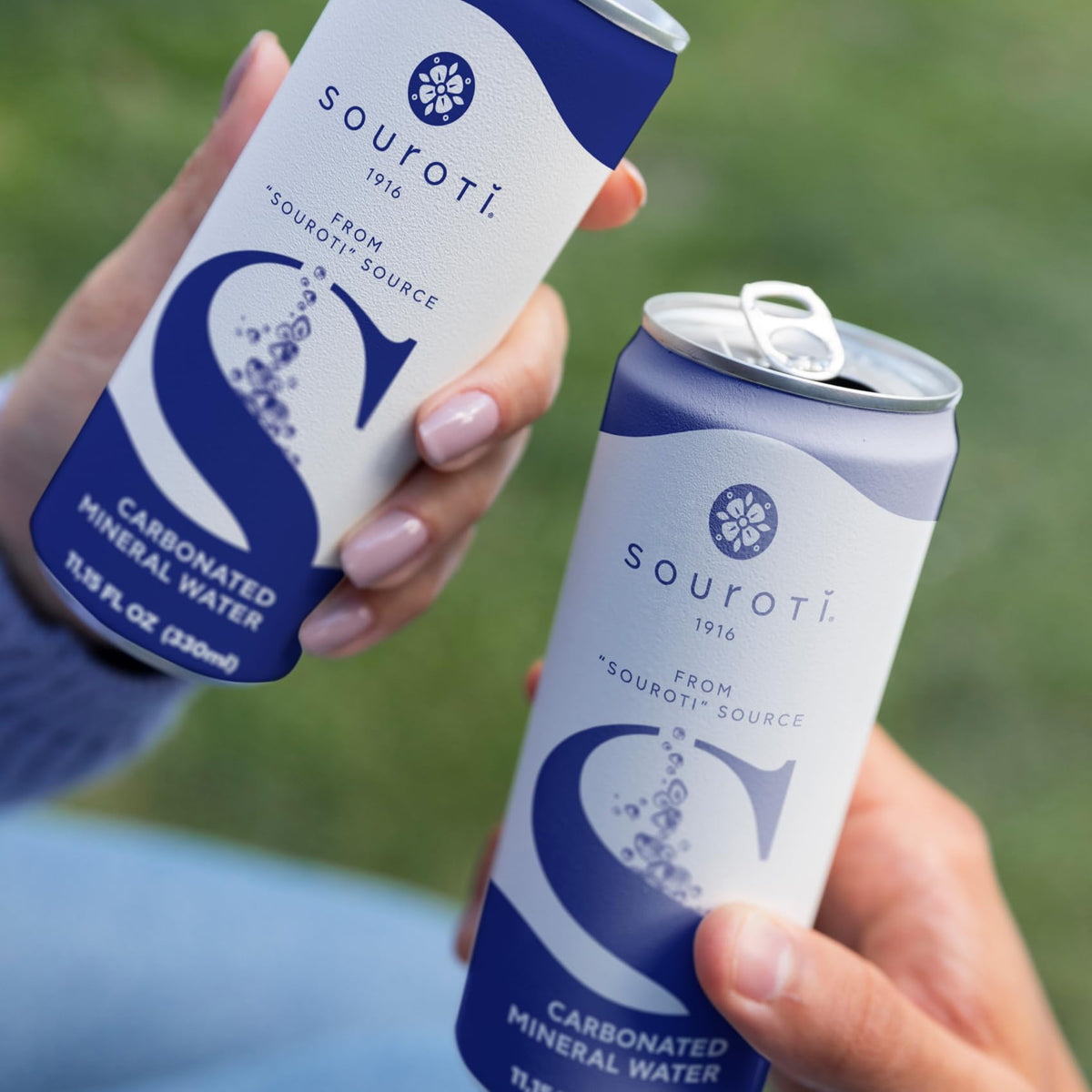 Unflavored Carbonated Mineral Water 6-Pack 330ml Tins A463