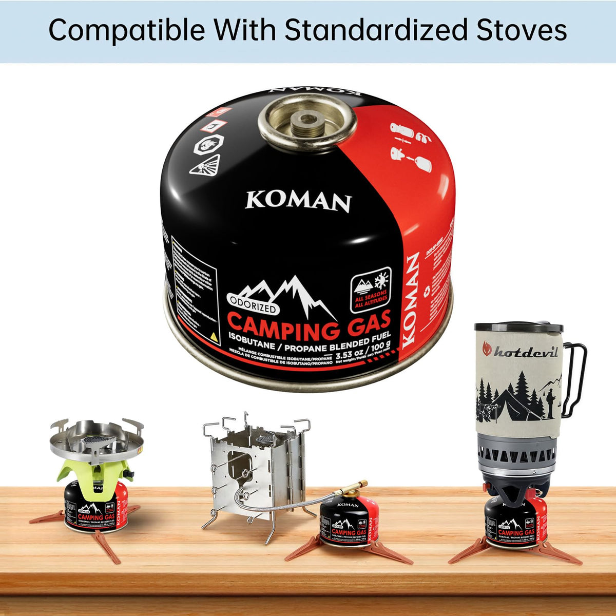 Isobutane Propane Fuel Canister 4 oz 6 Pack P820