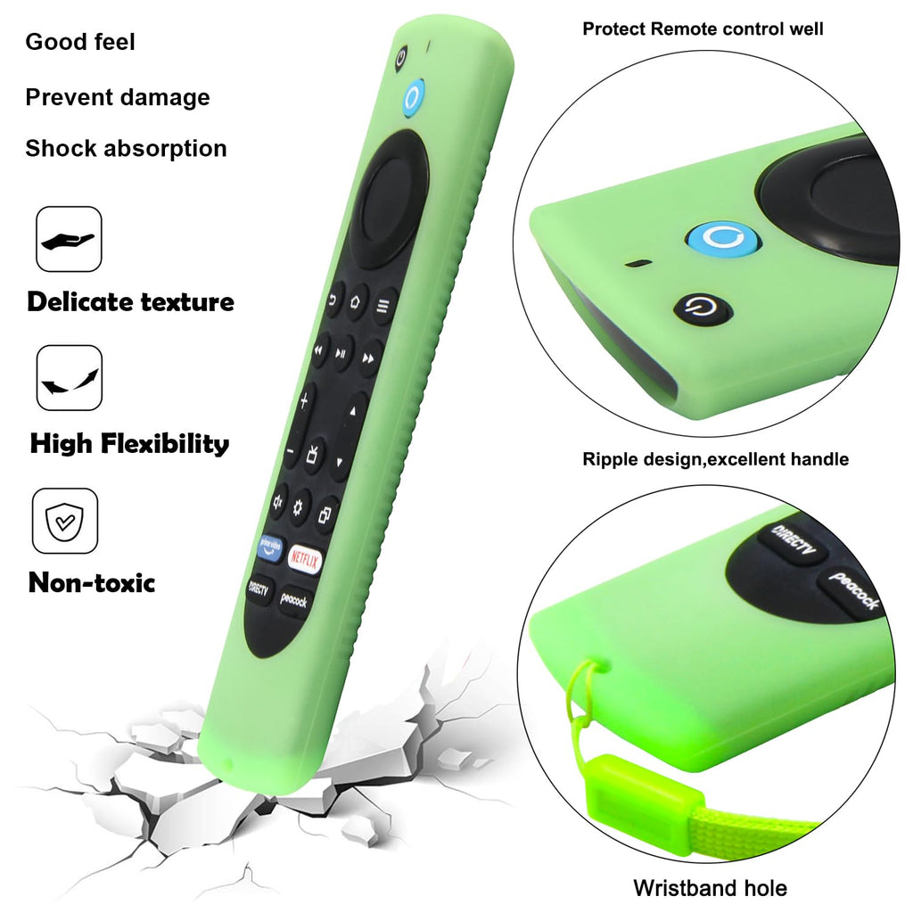 Silicone Remote Case 2pcs Nightglow Green and Blue Q381