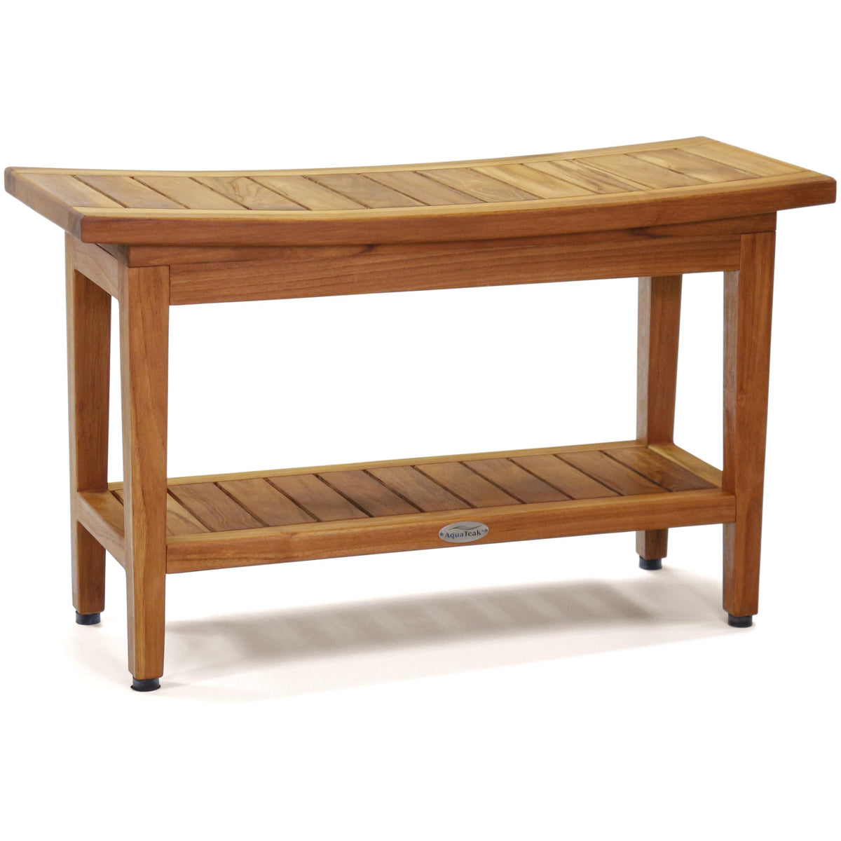 30" Teak Shower Bench with Shelf L29027
