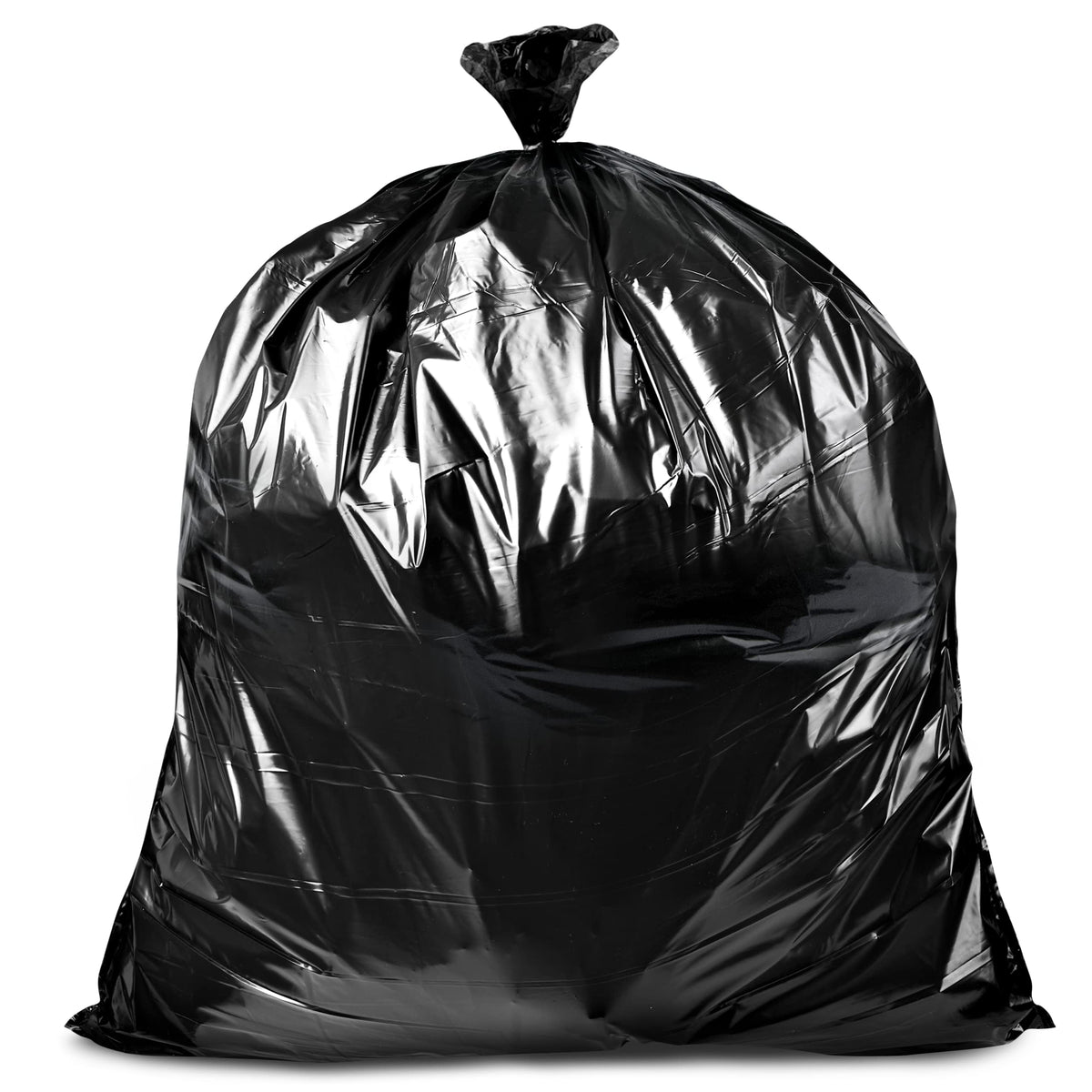 95-96 Gallon Black Heavy Duty Trash Bags with Ties U519932