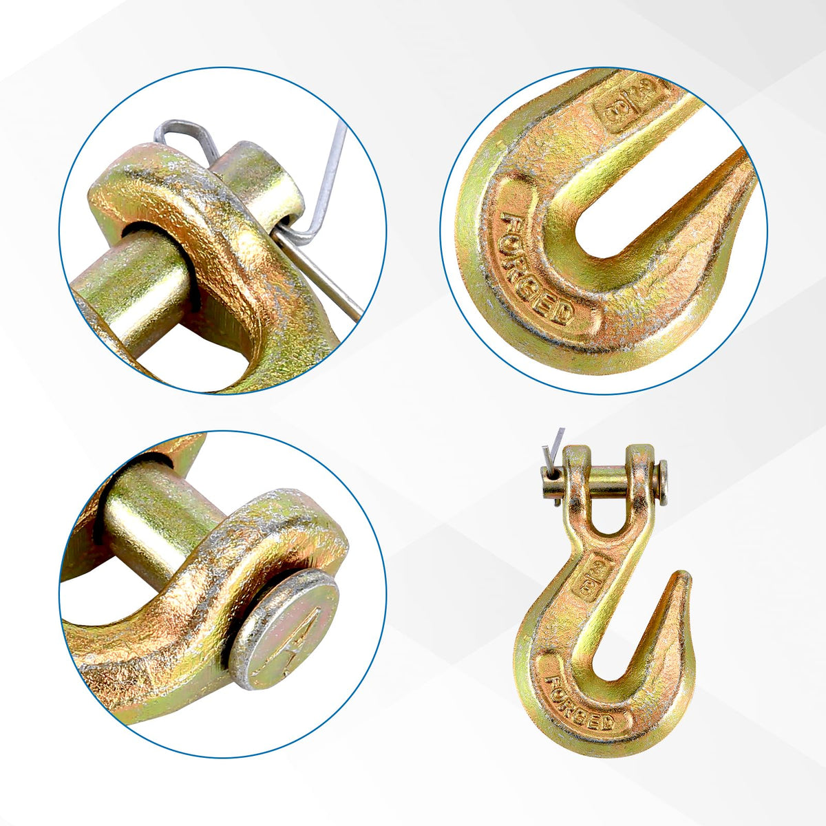 3/8 Inch Grade 70 Clevis Grab Hooks J762664
