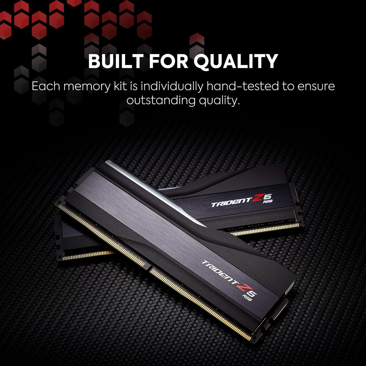 DDR5 RAM 32GB 2x16GB Desktop Computer Memory Matte Black Z528439