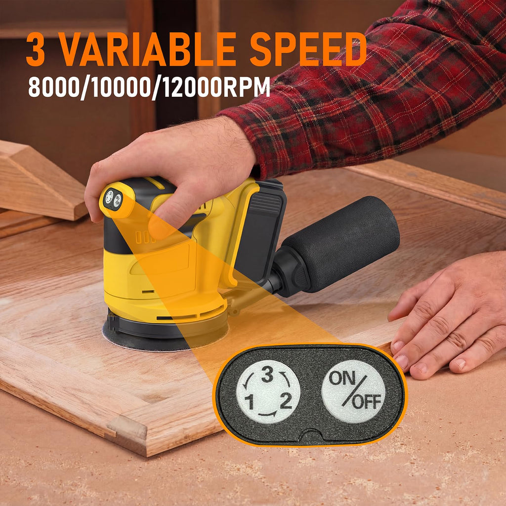 5" Cordless Random Orbital Sander with Storage Bag K49035