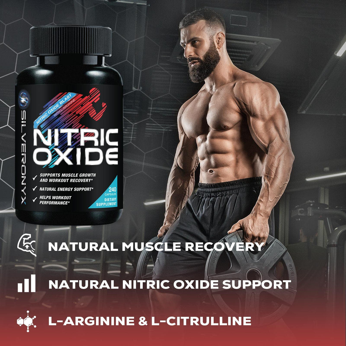 240 Capsules Nitric Oxide Booster H558