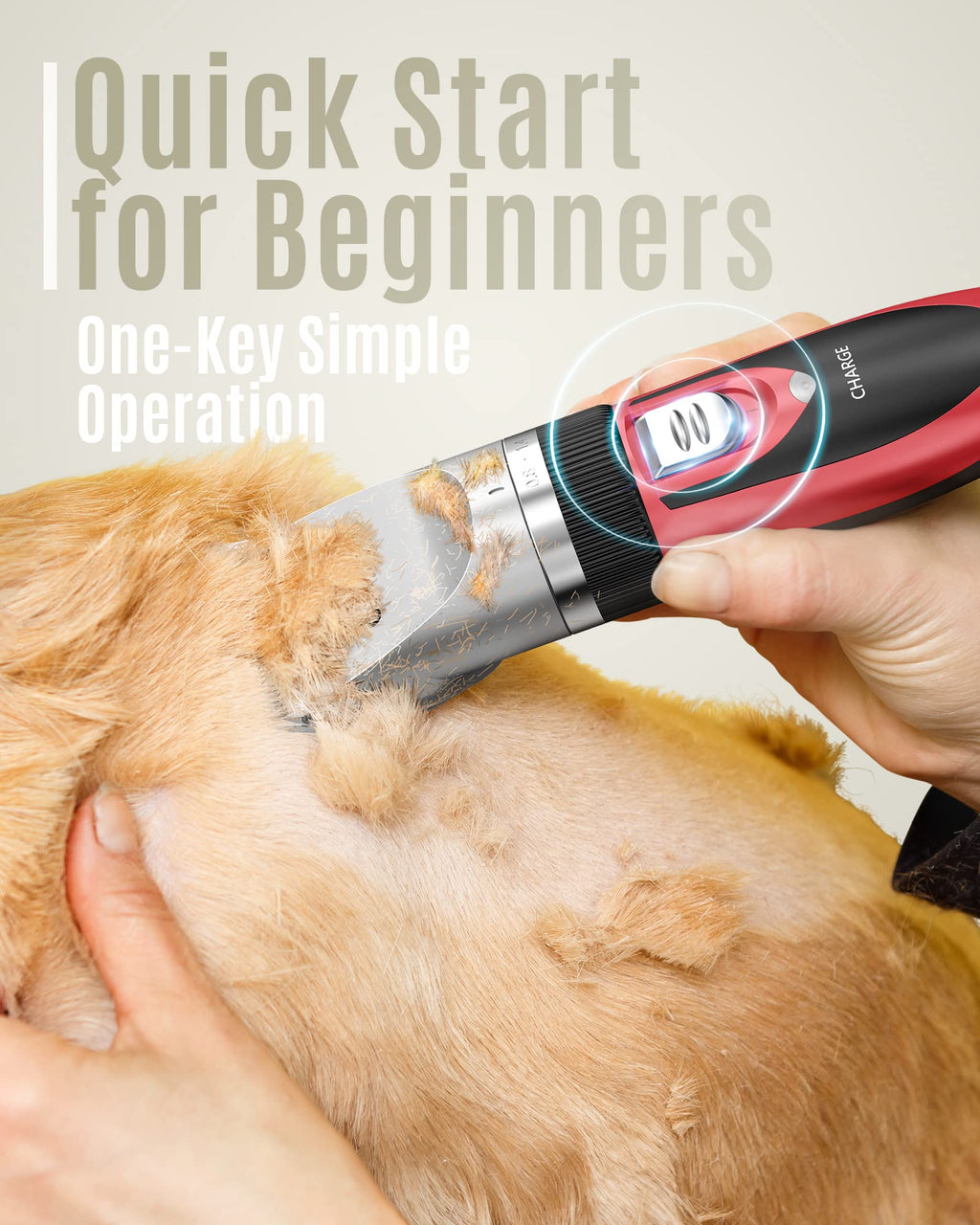 Dog Shaver Clippers and Nail Grinder Paw Trimmer Kit S95894