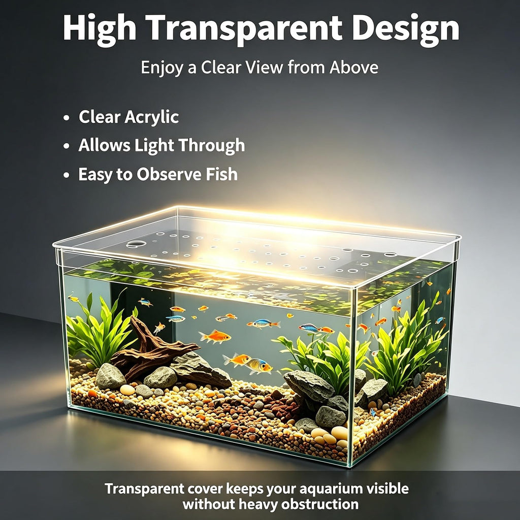 Ventilated Fish Tank Lid for 10-20 Gallon Aquariums Q7101