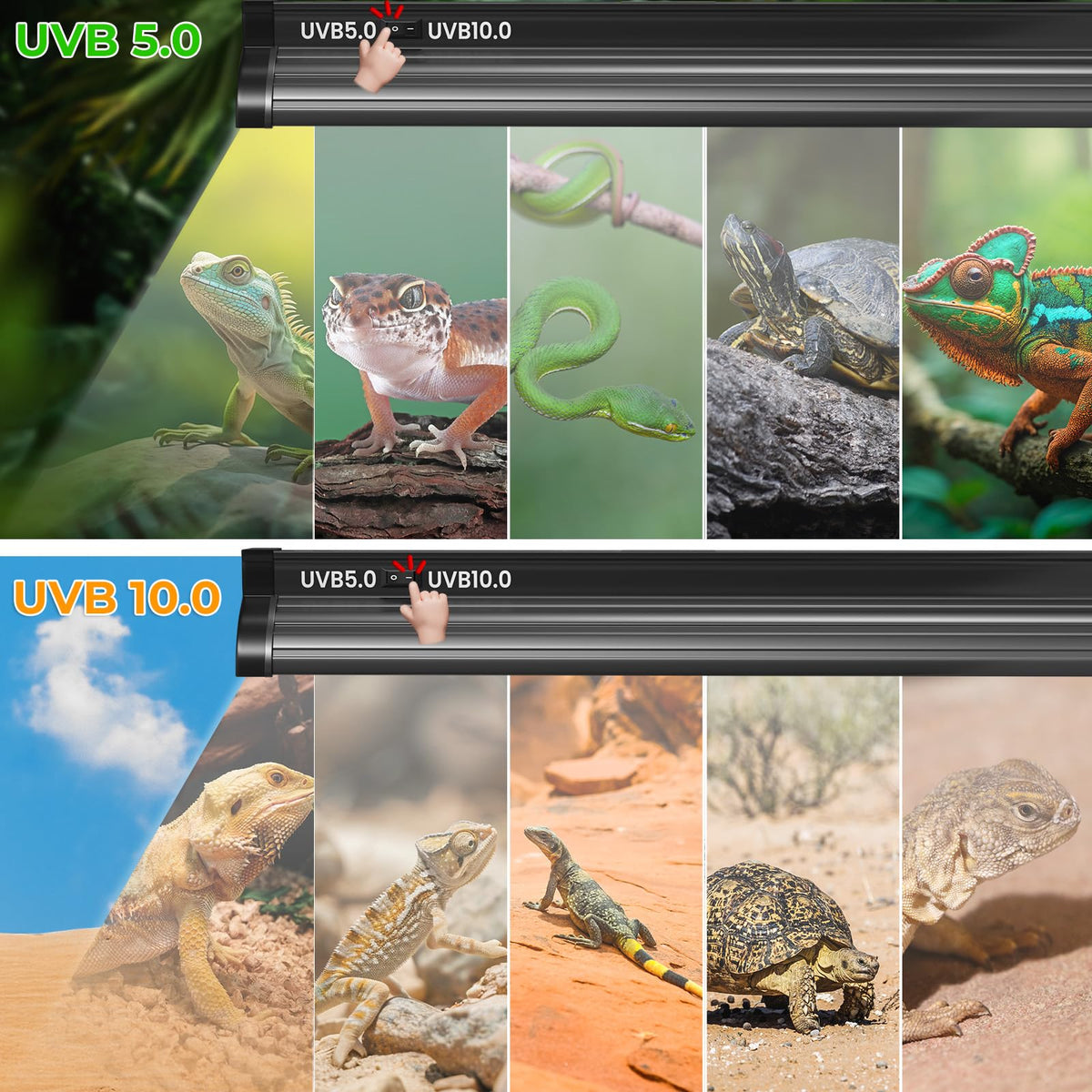 22'' 24W T5 UVB Reptile Light Combo Kit U94226