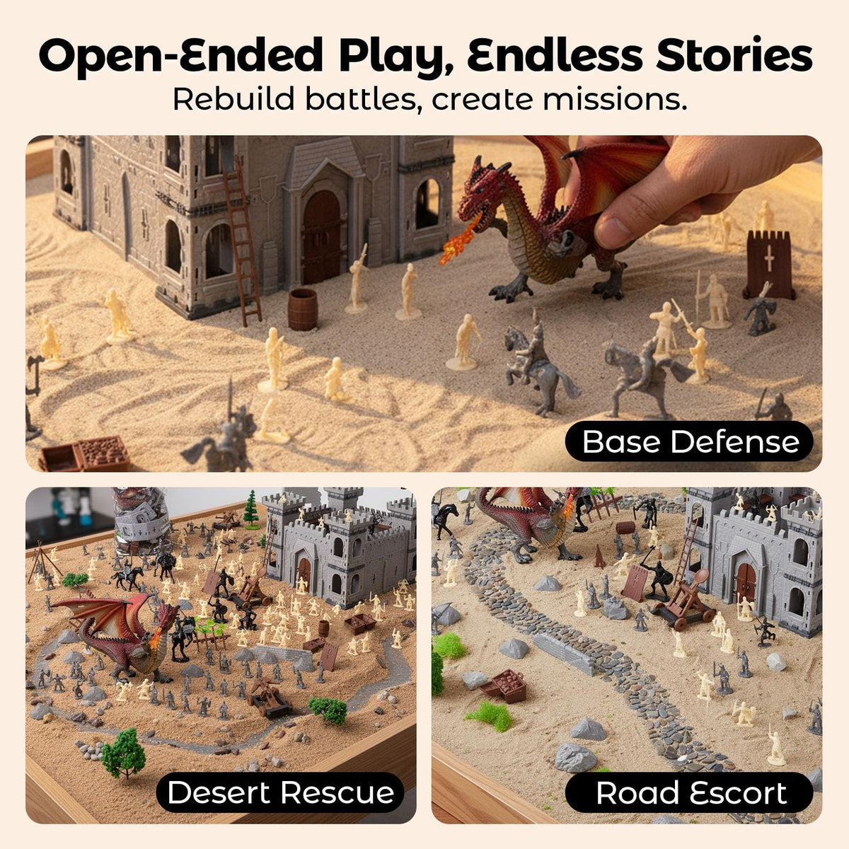 275PCS Medieval Dragon Castle Knights Figures Set F792