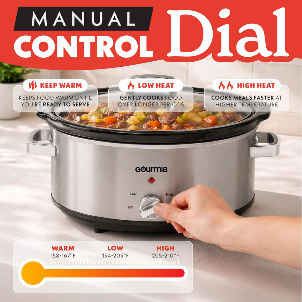 7 Qt Stainless Steel Slow Cooker T98845