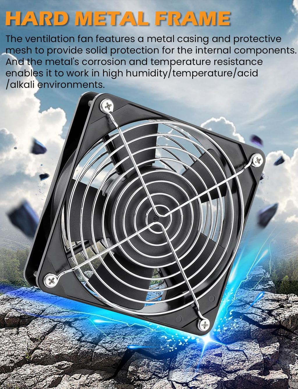120mm x 25mm AC Ball Bearing Computer Fan Y7988