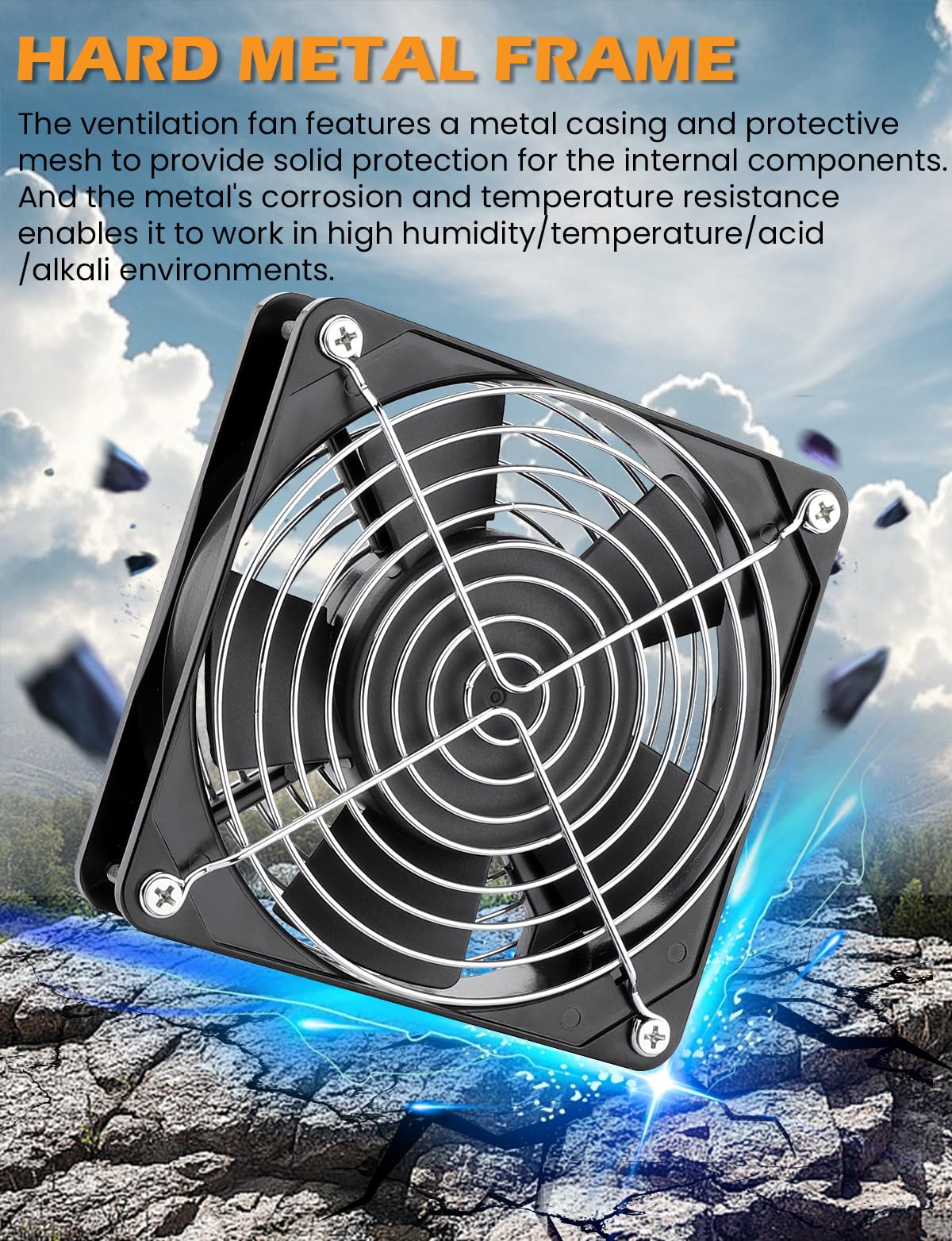 120mm x 25mm AC Ball Bearing Computer Fan Y7988