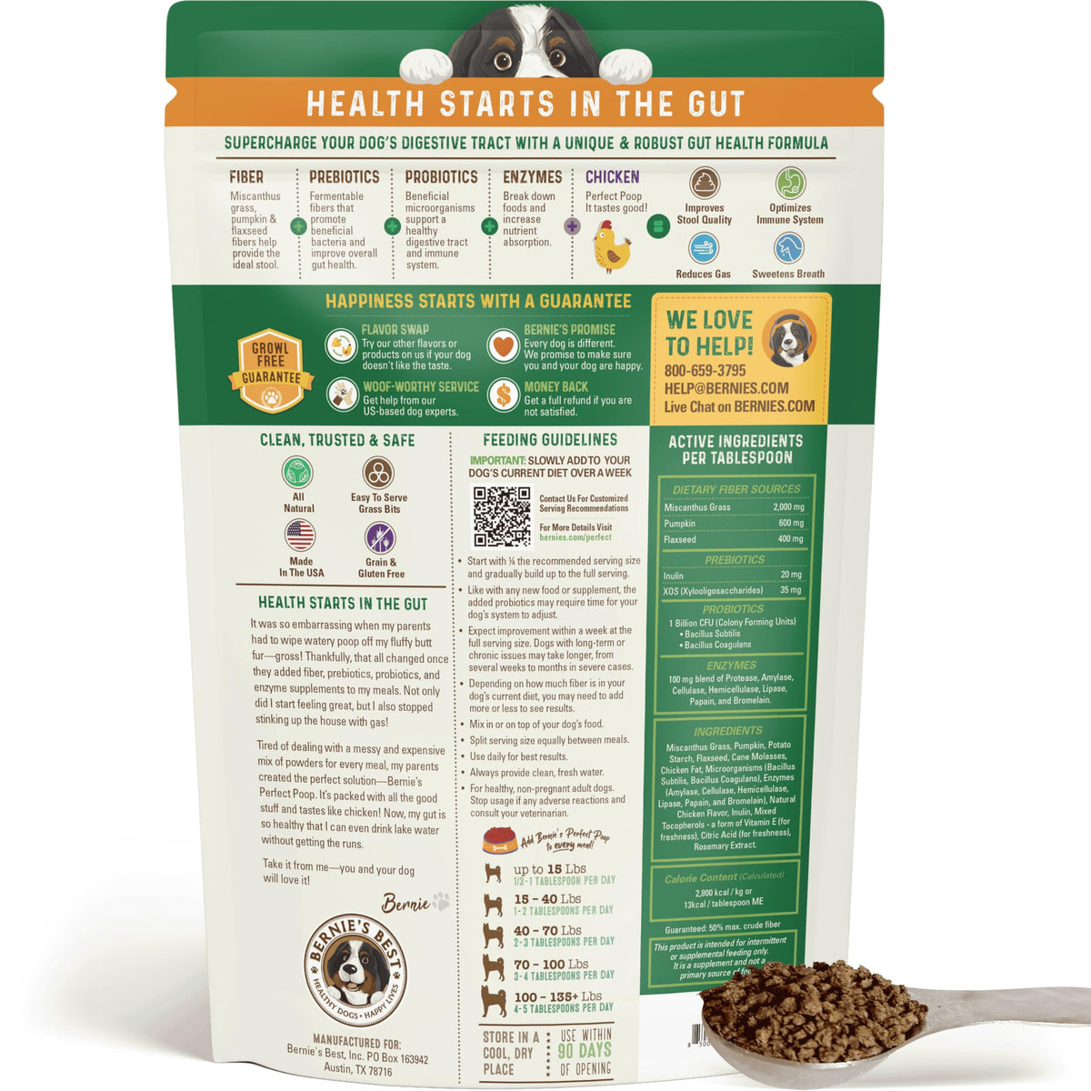 Dog Digestion Supplement, Chicken, 30 oz J41680