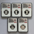 Silver Quarters 25C 5 Coin Set I13140