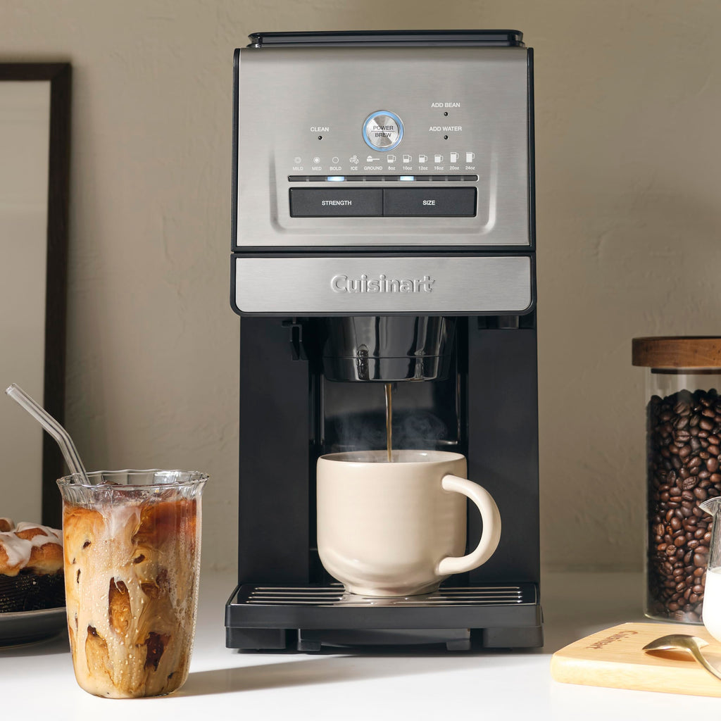Grind and Brew Single Serve Coffee Maker, 6 Cup Sizes K252393