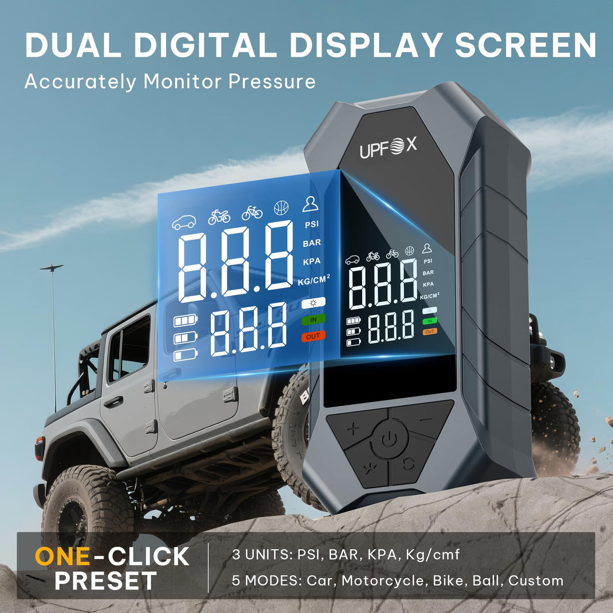 Portable Air Compressor 150PSI Digital Tire Inflator T322