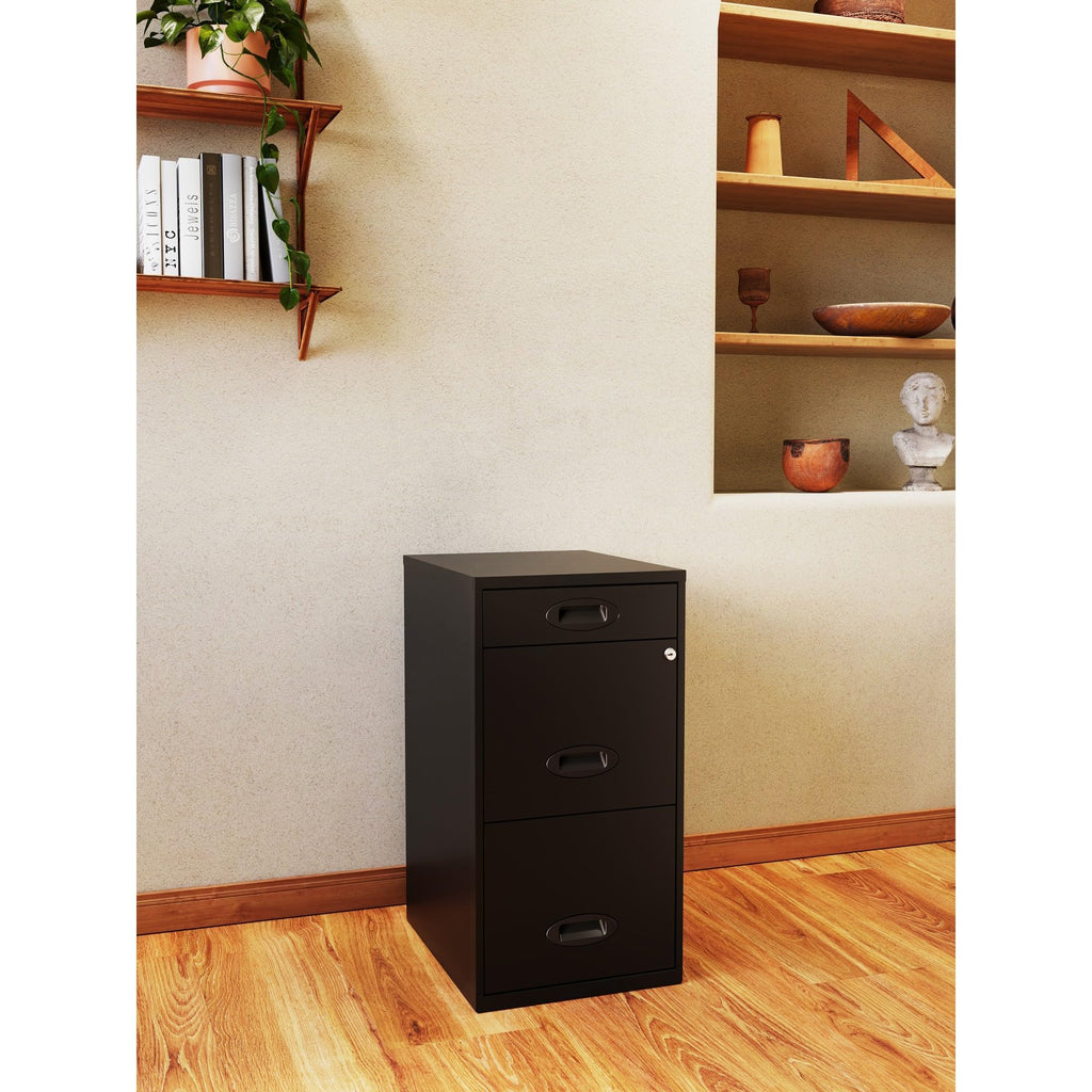 Black 3-Drawer Vertical File Cabinet W732440