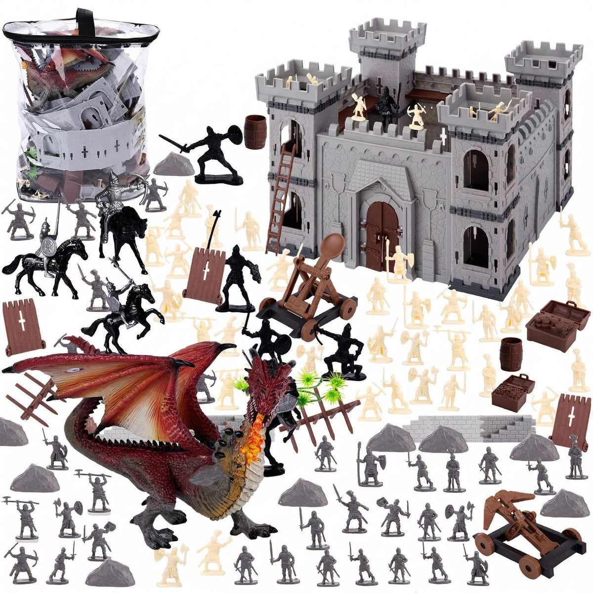 275PCS Medieval Dragon Castle Knights Figures Set F792