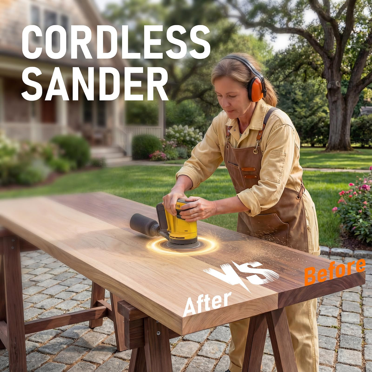 5" Cordless Random Orbital Sander with Storage Bag K49035