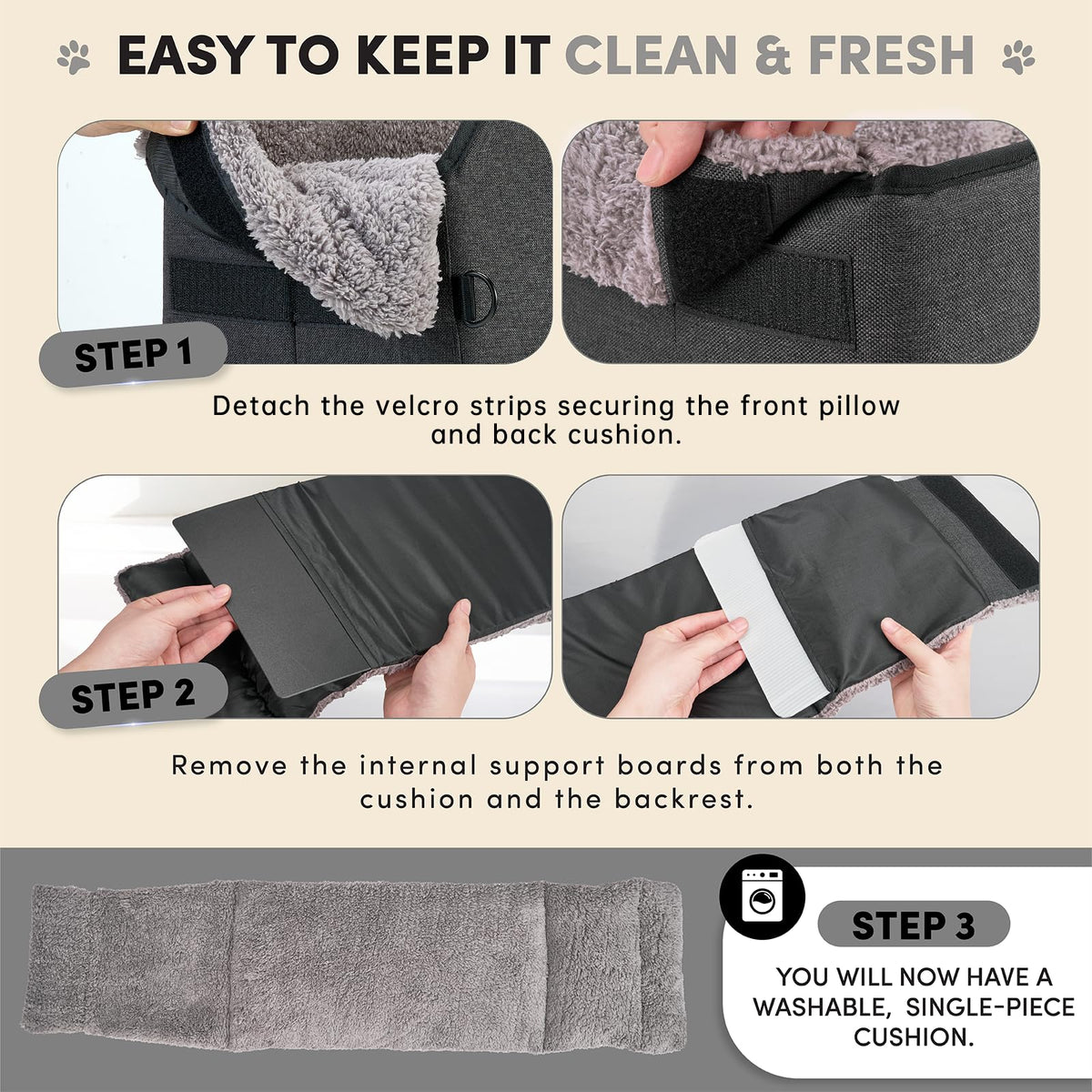 Grey Dog Car Seat P376966