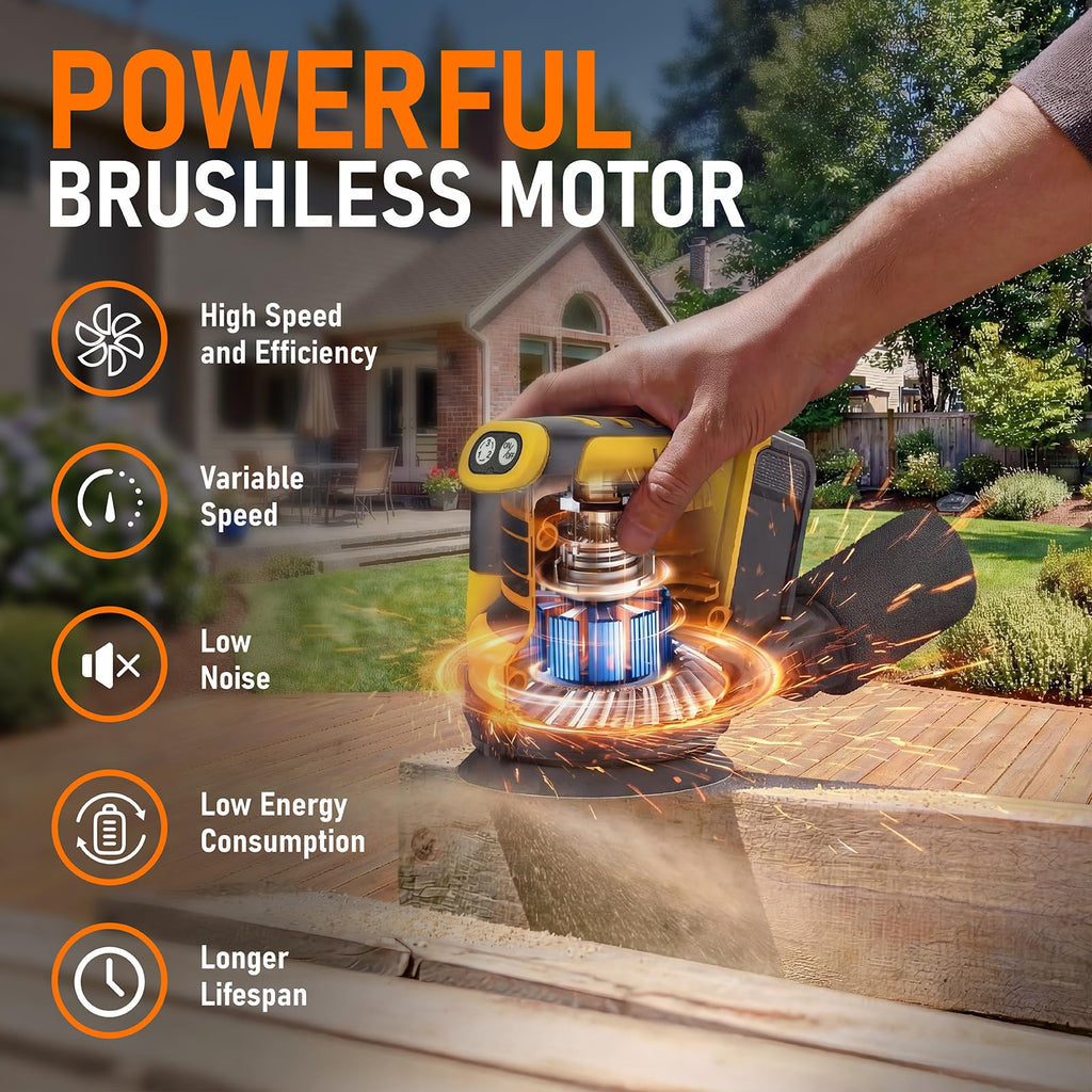 5" Cordless Random Orbital Sander with Storage Bag K49035