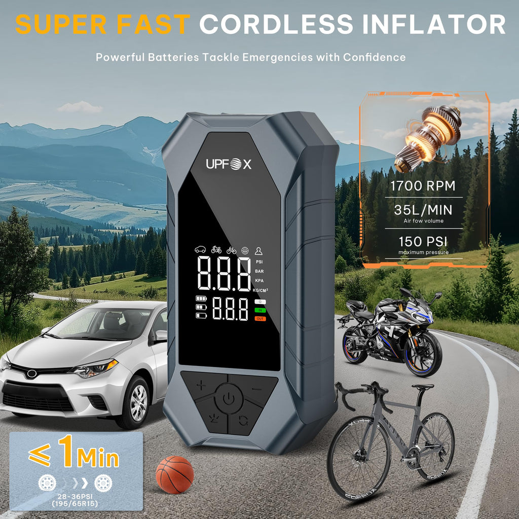 Portable Air Compressor 150PSI Digital Tire Inflator T322