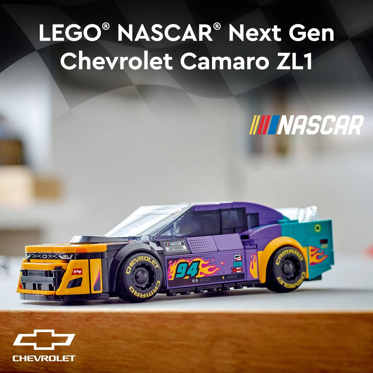 NASCAR Chevrolet Camaro ZL1 Racecar Building Set P556