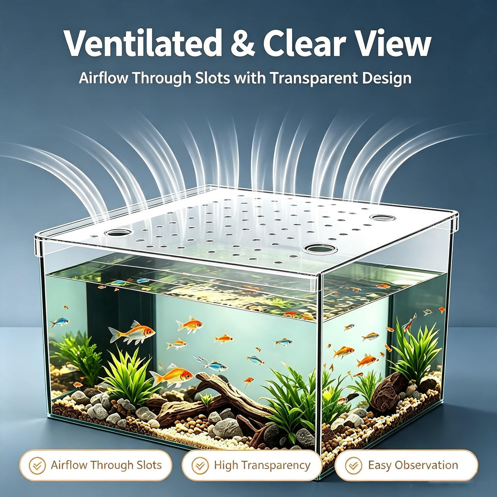 Ventilated Fish Tank Lid for 10-20 Gallon Aquariums Q7101
