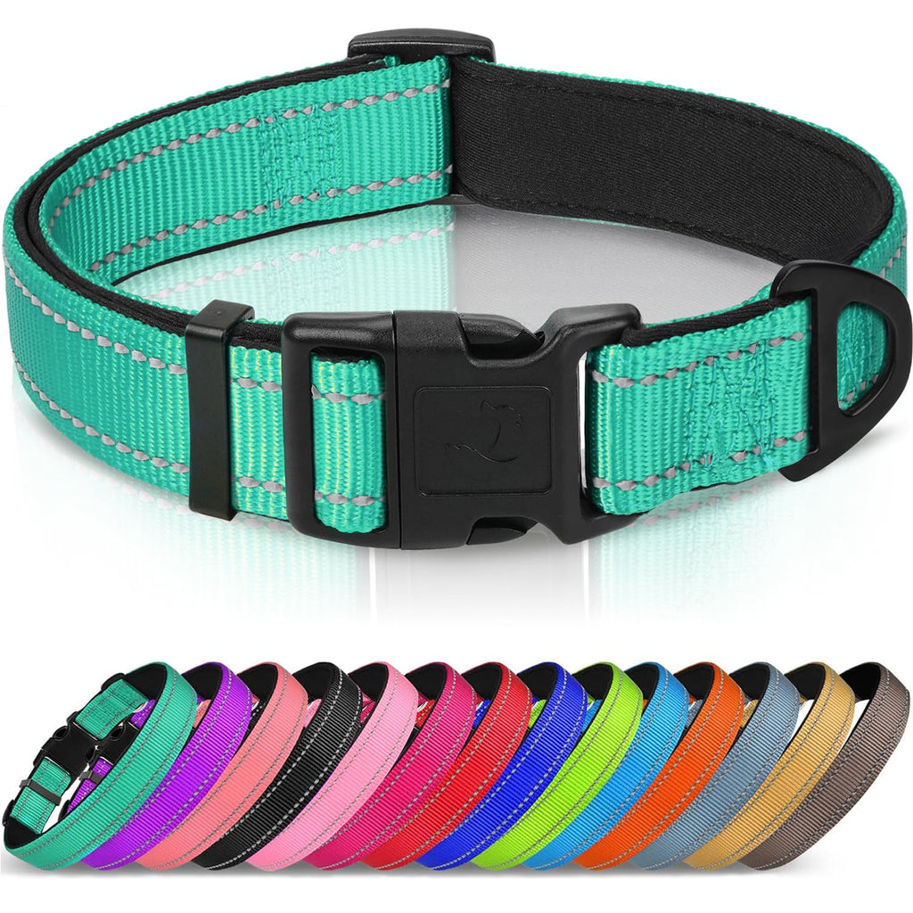 Reflective Adjustable Neoprene Padded Dog Collar S3331