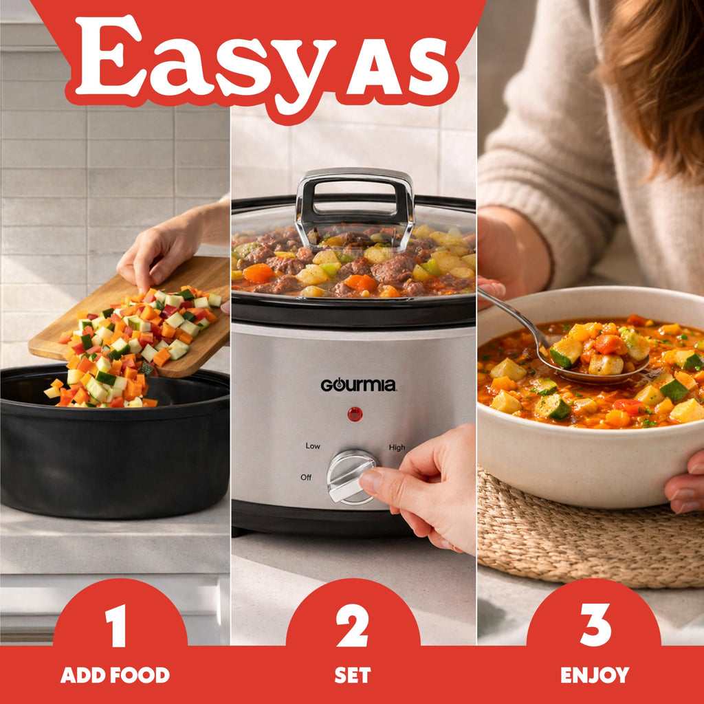 7 Qt Stainless Steel Slow Cooker T98845