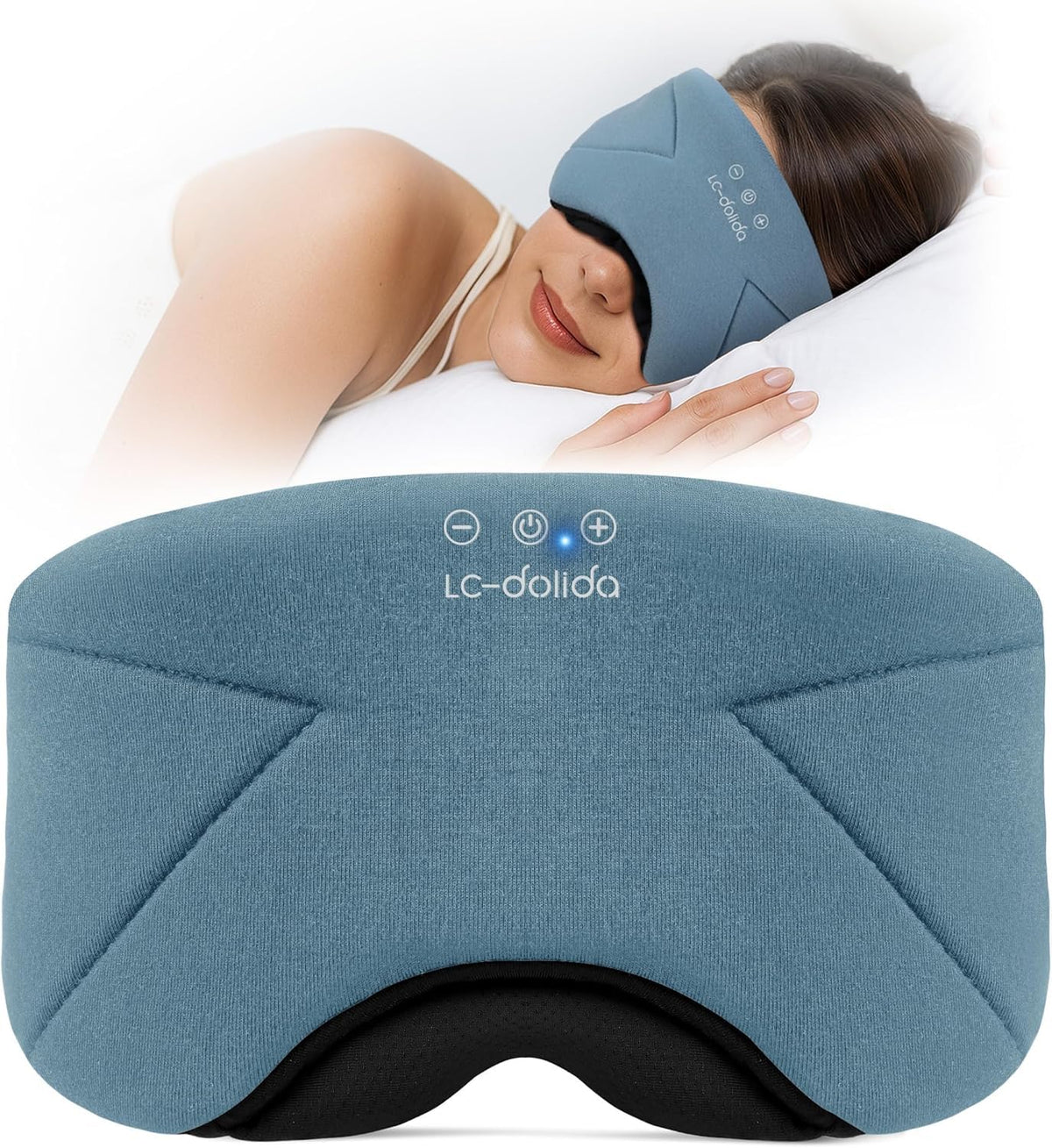 Soft Bamboo Cotton Bluetooth Sleep Mask with Headphones A32479
