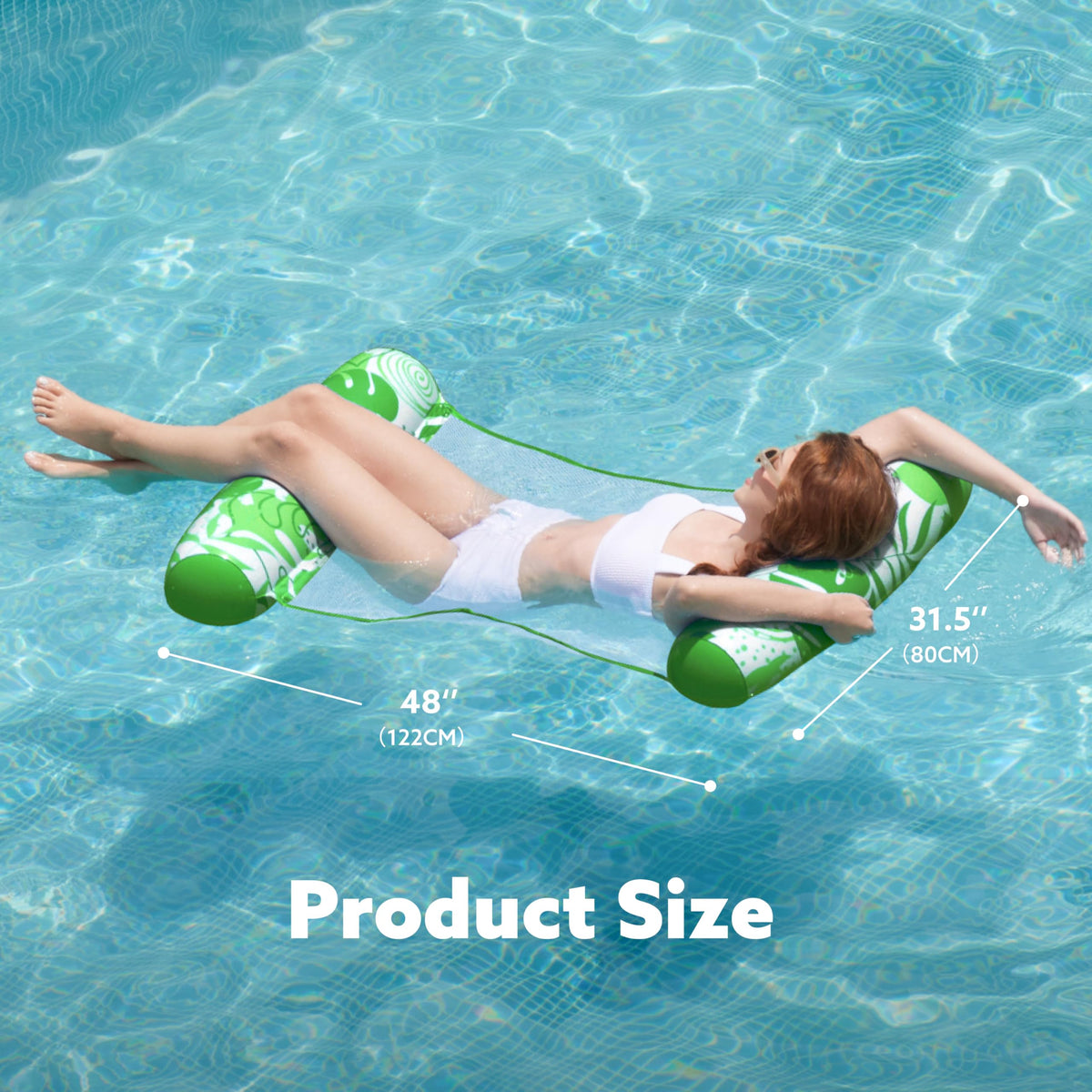 2 Packs Inflatable Pool Floats PVC Water Hammock Lounge S803