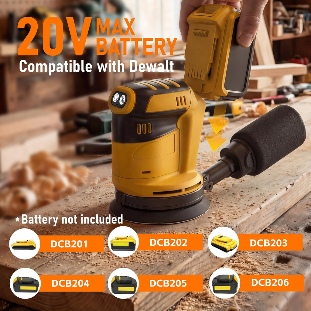5" Cordless Random Orbital Sander with Storage Bag K49035