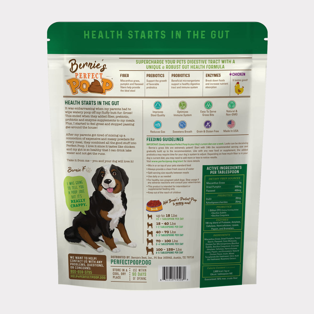 Dog Digestion Supplement, Chicken, 30 oz J41680