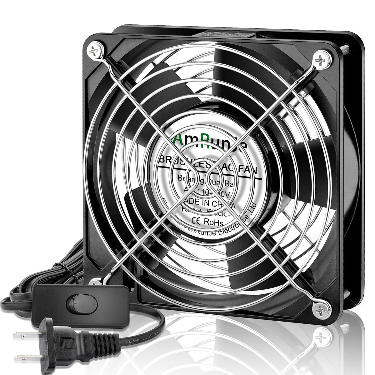120mm x 25mm AC Ball Bearing Computer Fan Y7988
