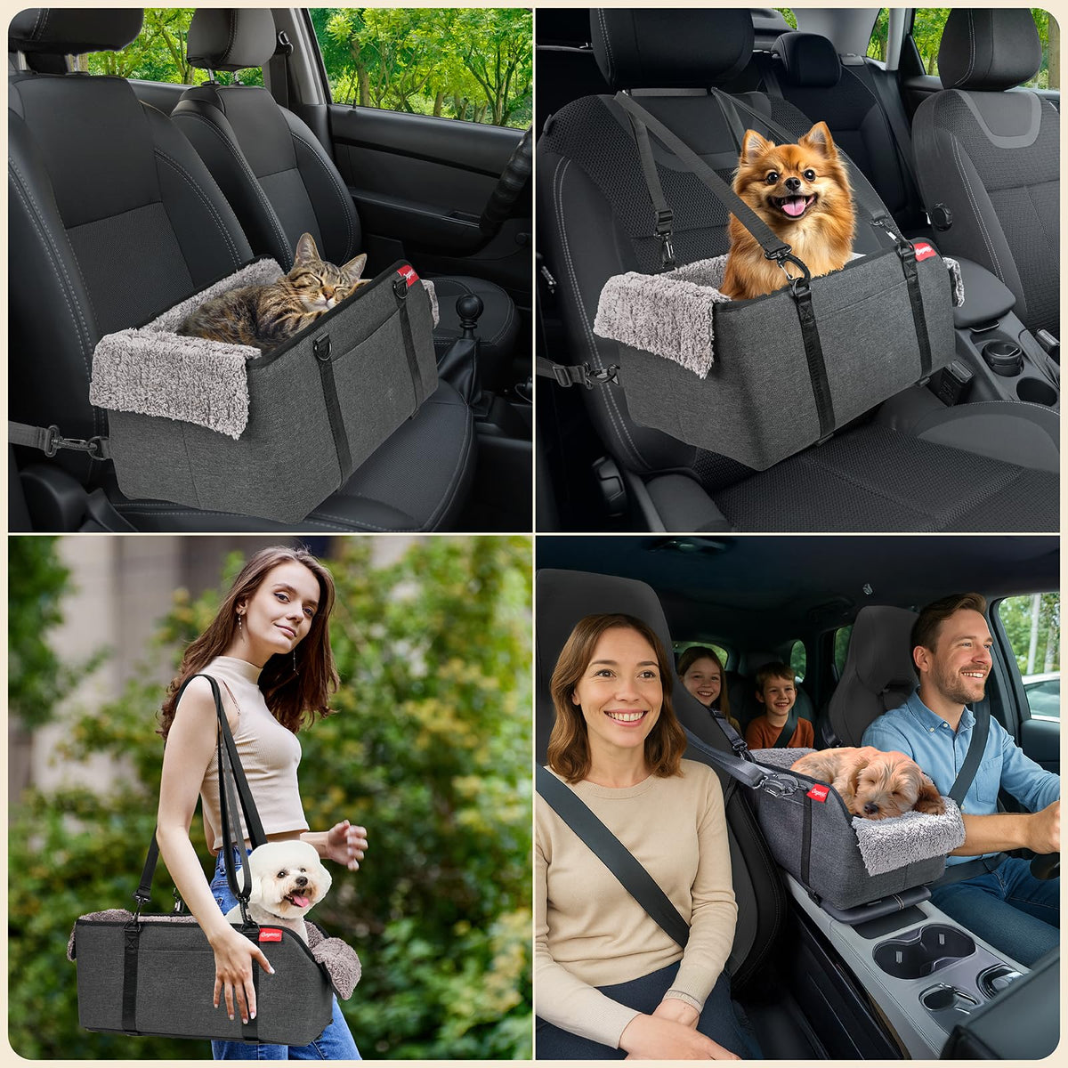 Grey Dog Car Seat P376966