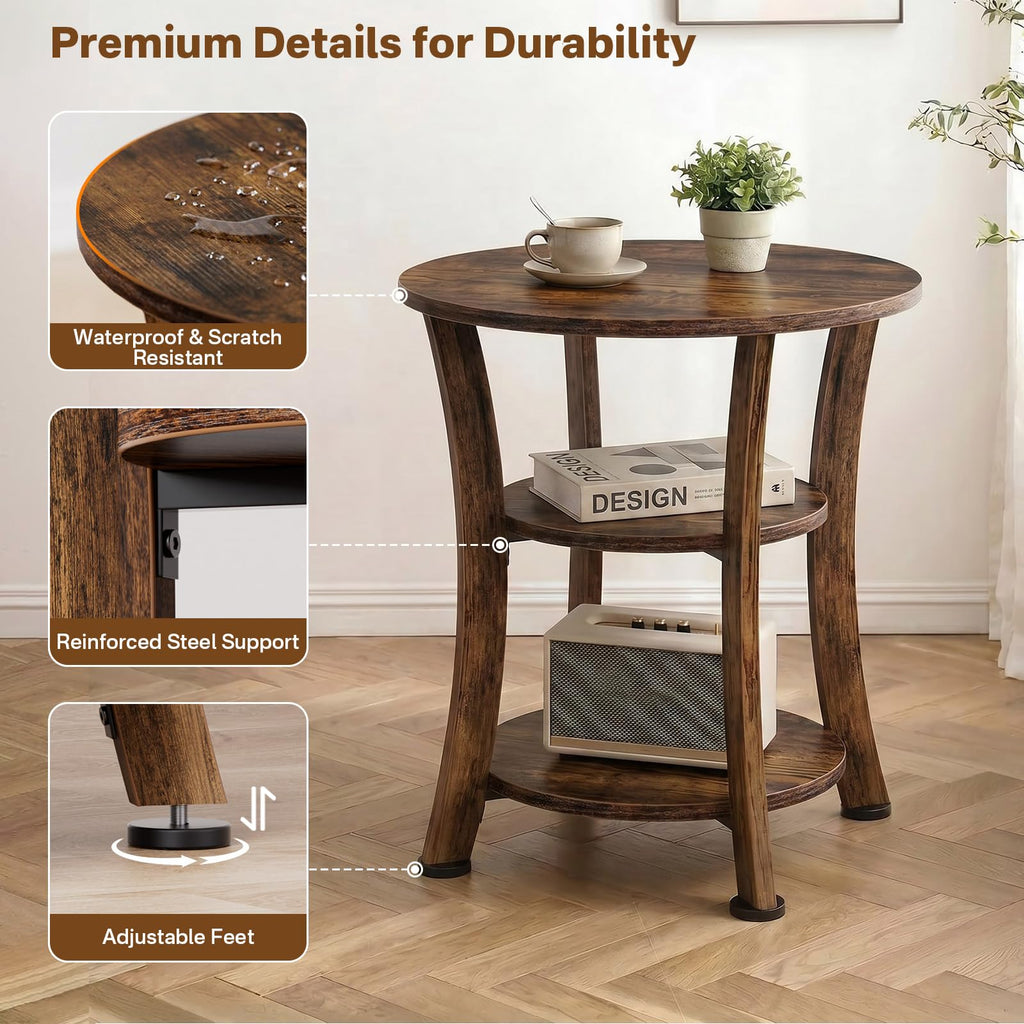 3 Tier Round End Table M371942