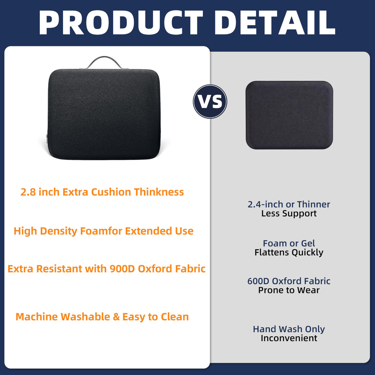 Extra Thick Stadium Seat Cushion Z50195