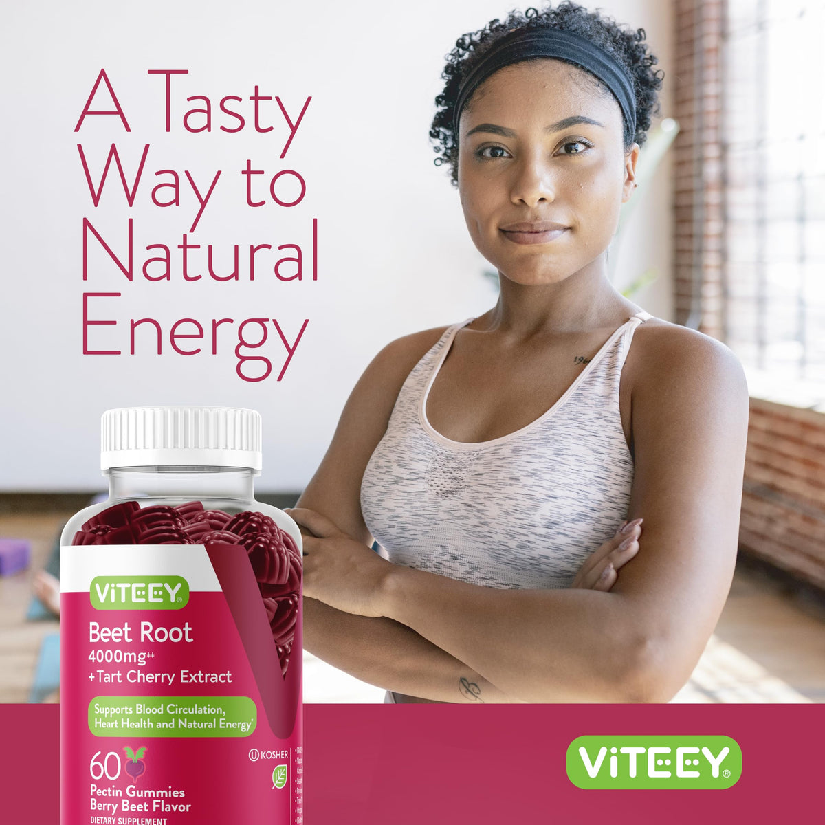Beet Root Gummies 4000mg & Tart Cherry I11279