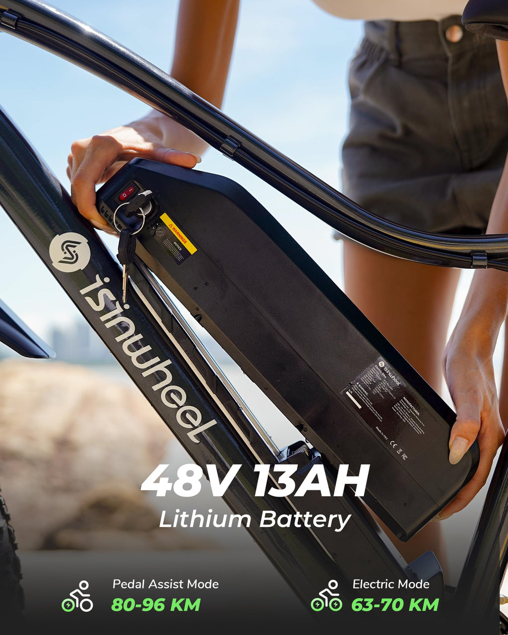 26" Fat Tire Electric Mountain Bike with 48V 13Ah Battery W682593