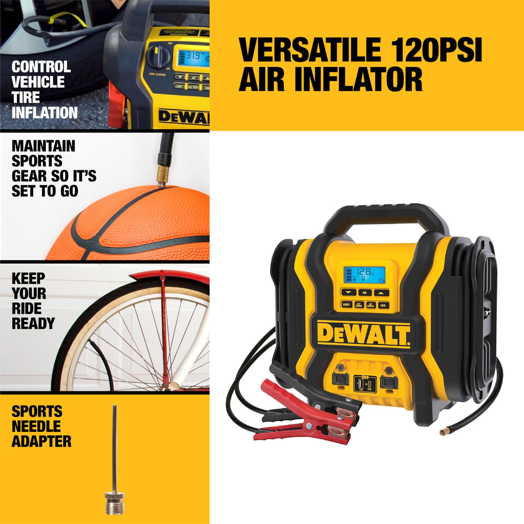 2000 Peak Amp Jump Starter with 120 PSI Air Inflator T9425
