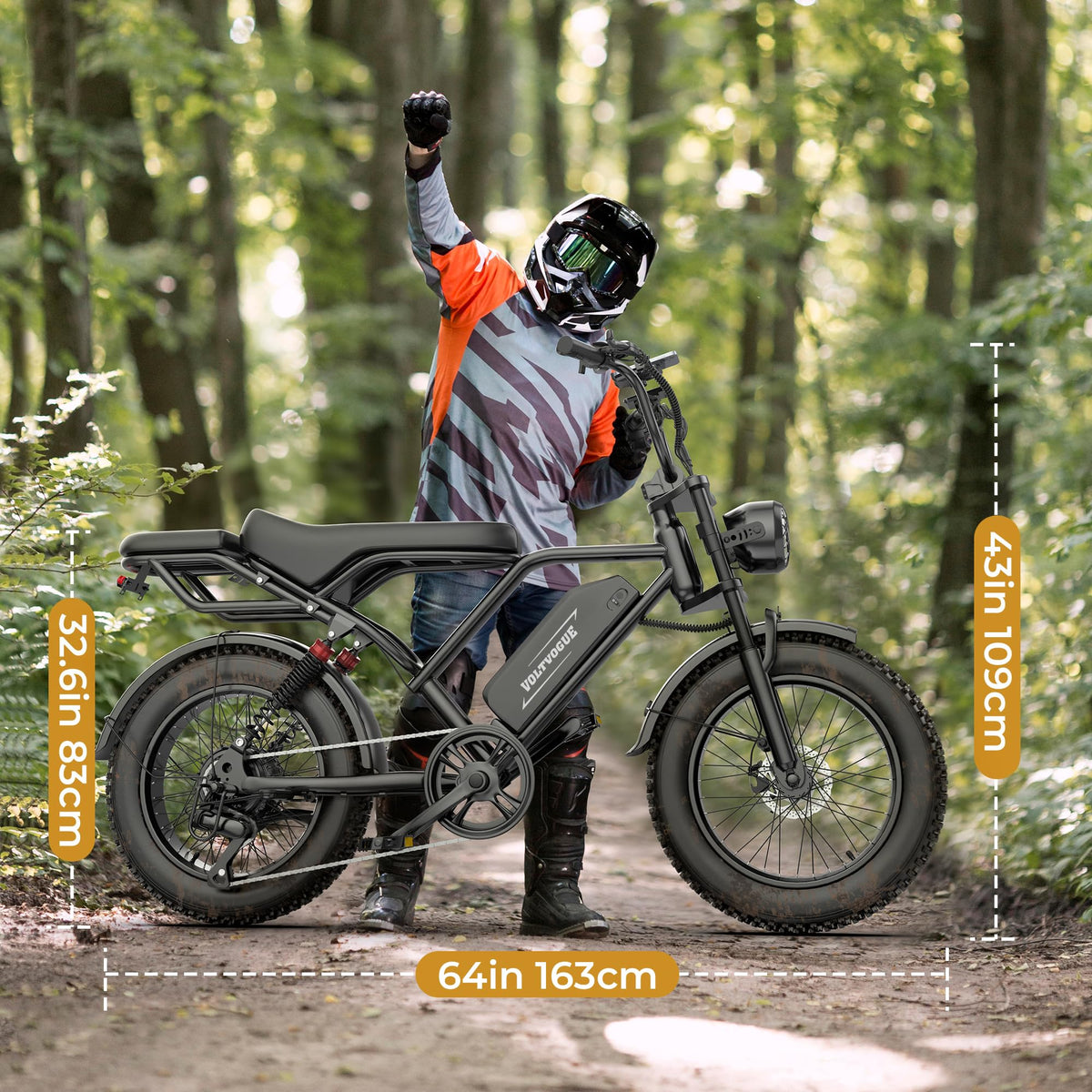 Full Suspension 1500w Motor 31MPH 40-70 Miles 48V 960Wh Removable Battery 20-Inch Fat Tires Electric ebike Q4605